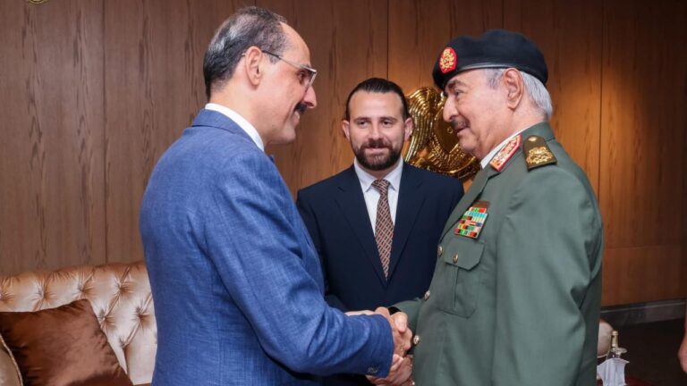 MİT Başkanı İbrahim Kalın, Hafter ile Bingazi’de Görüştü