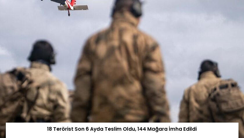 18 Terörist Son 6 Ayda Teslim Oldu, 144 Mağara İmha Edildi