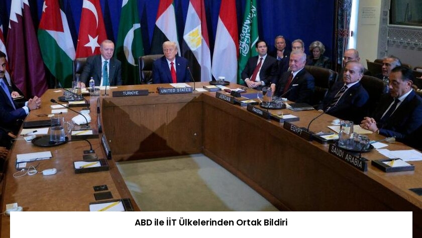 ABD ile İİT Ülkelerinden Ortak Bildiri