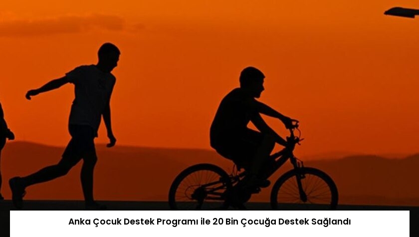 Anka Çocuk Destek Programı ile 20 Bin Çocuğa Destek Sağlandı