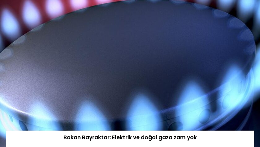 Bakan Bayraktar: Elektrik ve doğal gaza zam yok