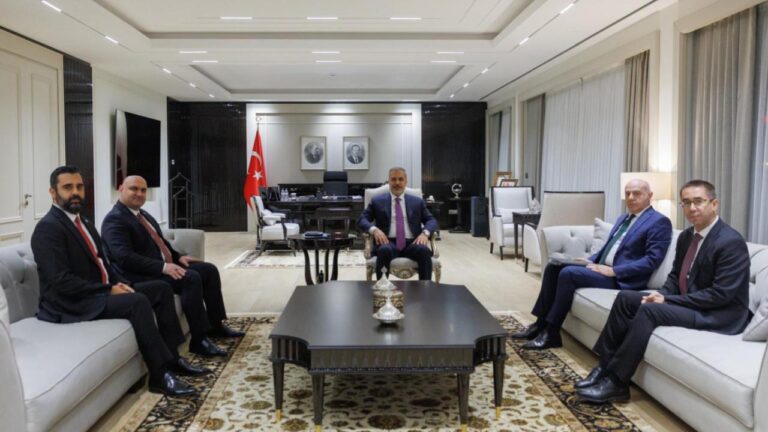 Bakan Fidan, Irak Türkmen Cephesi Başkanı Ağaoğlu ile Görüştü