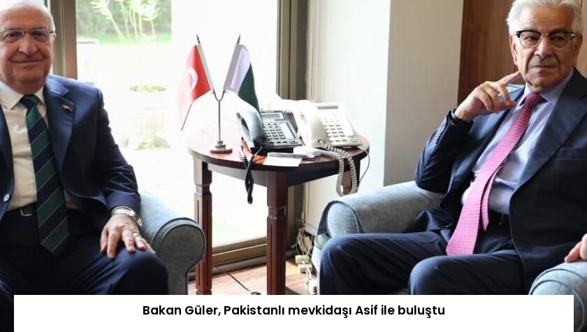 Bakan Güler, Pakistanlı mevkidaşı Asif ile buluştu