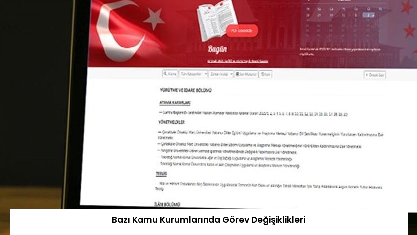 Bazı Kamu Kurumlarında Görev Değişiklikleri