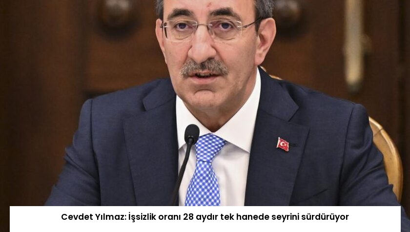 Cevdet Yılmaz: İşsizlik oranı 28 aydır tek hanede seyrini sürdürüyor
