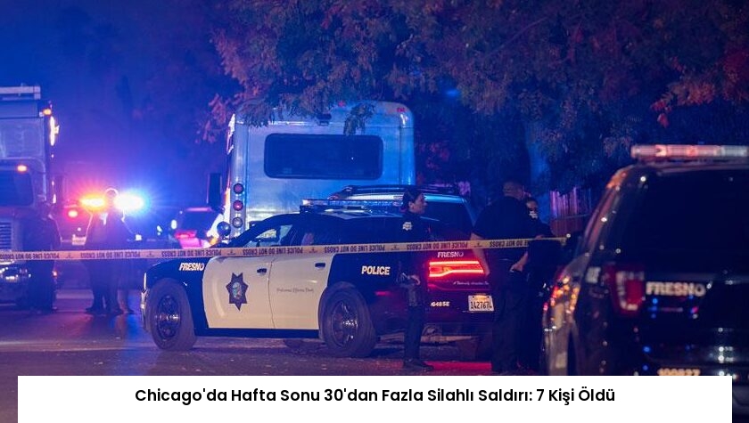 Chicago’da Hafta Sonu 30’dan Fazla Silahlı Saldırı: 7 Kişi Öldü