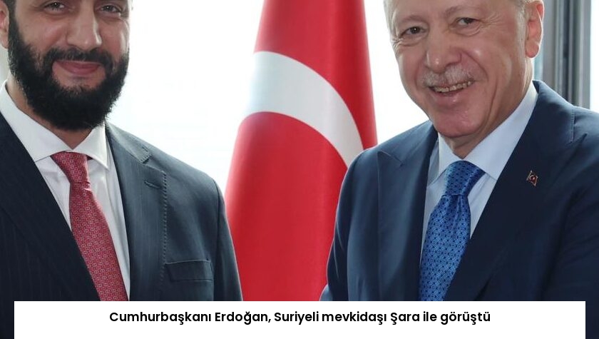 Cumhurbaşkanı Erdoğan, Suriyeli mevkidaşı Şara ile görüştü