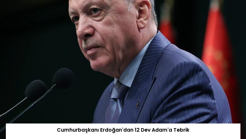 Cumhurbaşkanı Erdoğan’dan 12 Dev Adam’a Tebrik