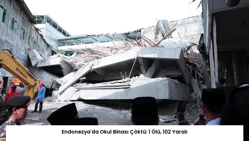Endonezya’da Okul Binası Çöktü: 1 Ölü, 102 Yaralı
