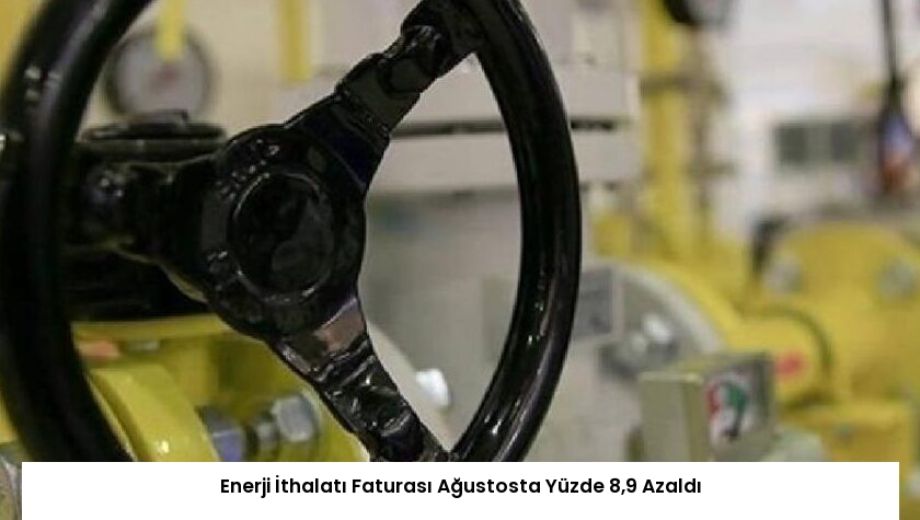 Enerji İthalatı Faturası Ağustosta Yüzde 8,9 Azaldı