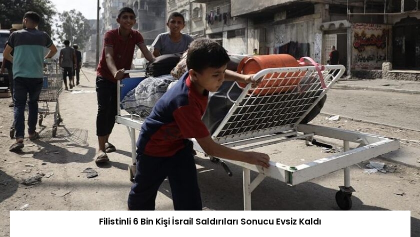 Filistinli 6 Bin Kişi İsrail Saldırıları Sonucu Evsiz Kaldı