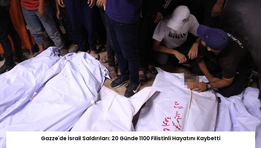 Gazze’de İsrail Saldırıları: 20 Günde 1100 Filistinli Hayatını Kaybetti
