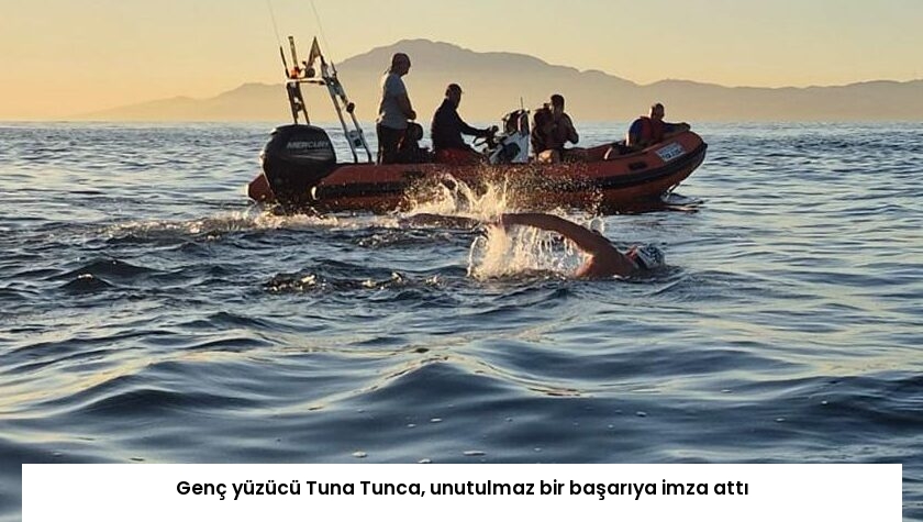 Genç yüzücü Tuna Tunca, unutulmaz bir başarıya imza attı