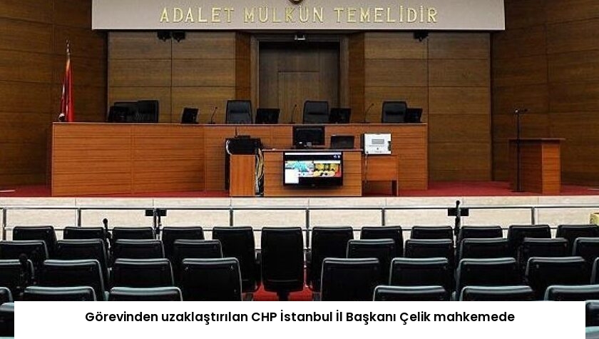 Görevinden uzaklaştırılan CHP İstanbul İl Başkanı Çelik mahkemede