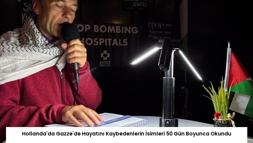 Hollanda’da Gazze’de Hayatını Kaybedenlerin İsimleri 50 Gün Boyunca Okundu