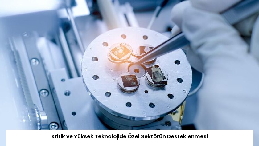Kritik ve Yüksek Teknolojide Özel Sektörün Desteklenmesi