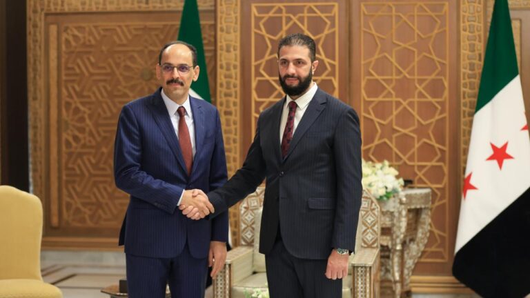 MİT Başkanı İbrahim Kalın, Ahmed Şara ile Şam’da Görüştü