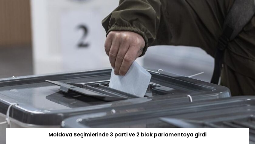 Moldova Seçimlerinde 3 parti ve 2 blok parlamentoya girdi