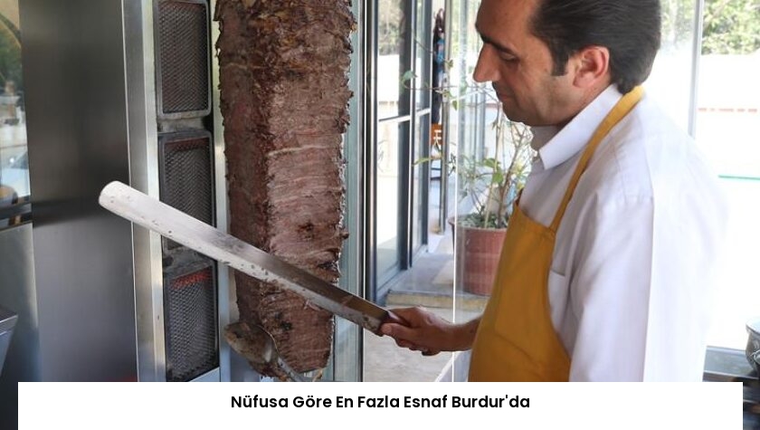 Nüfusa Göre En Fazla Esnaf Burdur’da