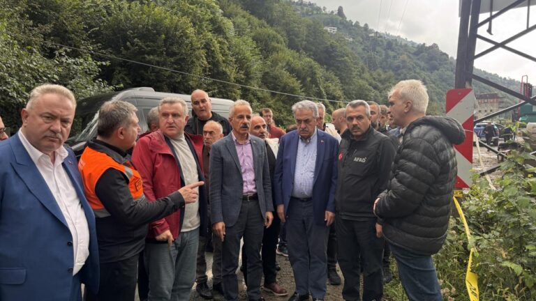Rize’de Sel Felaketi: Bakanlar Bölgede İncelemelerde Bulundu