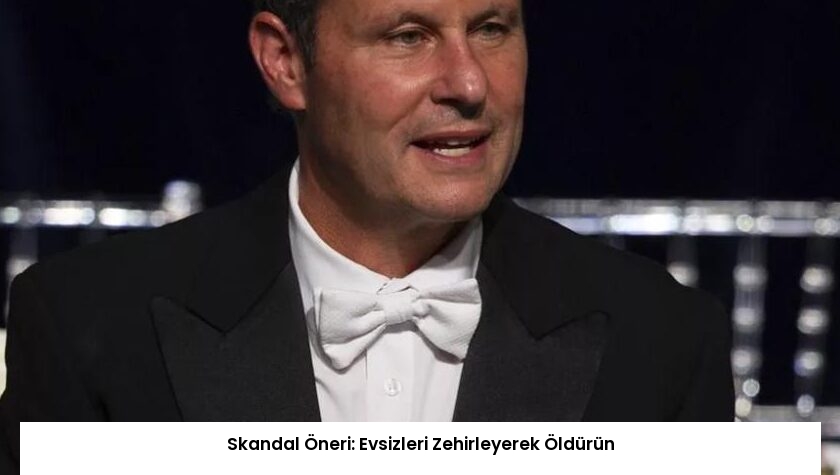 Skandal Öneri: Evsizleri Zehirleyerek Öldürün
