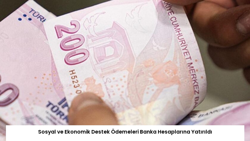Sosyal ve Ekonomik Destek Ödemeleri Banka Hesaplarına Yatırıldı