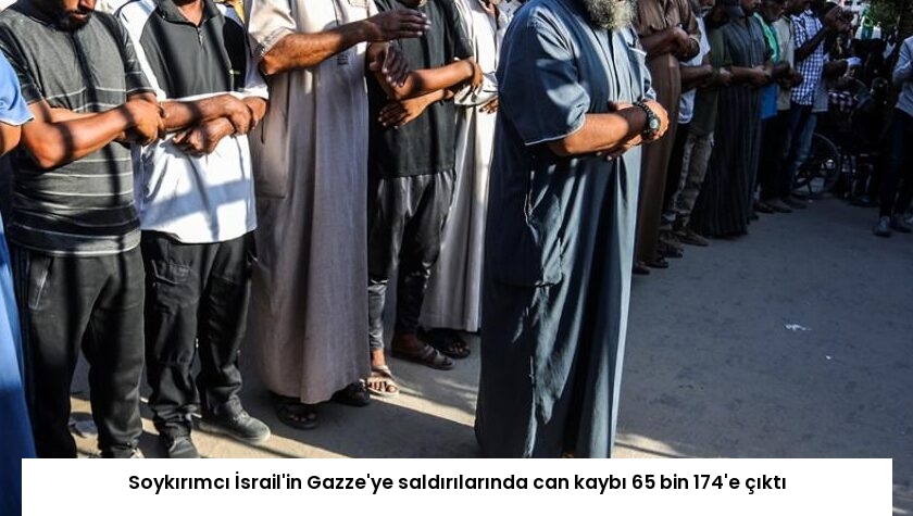 Soykırımcı İsrail’in Gazze’ye saldırılarında can kaybı 65 bin 174’e çıktı