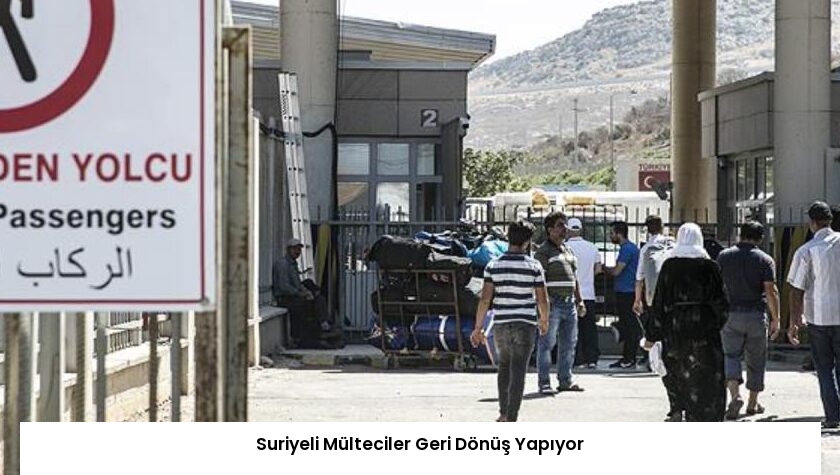 Suriyeli Mülteciler Geri Dönüş Yapıyor
