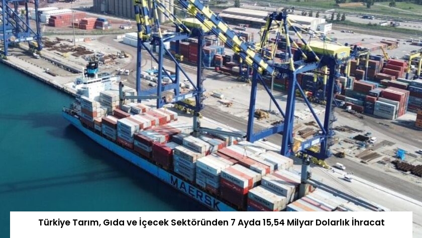 Türkiye Tarım, Gıda ve İçecek Sektöründen 7 Ayda 15,54 Milyar Dolarlık İhracat