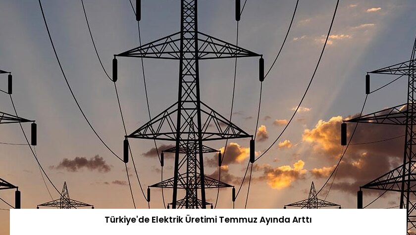 Türkiye’de Elektrik Üretimi Temmuz Ayında Arttı