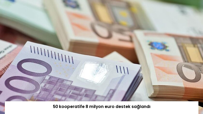 50 kooperatife 8 milyon euro destek sağlandı