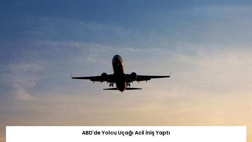 ABD’de Yolcu Uçağı Acil İniş Yaptı