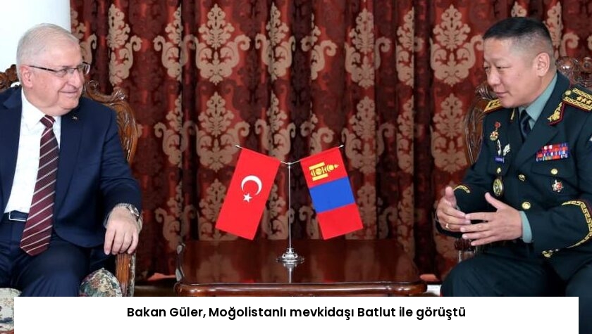 Bakan Güler, Moğolistanlı mevkidaşı Batlut ile görüştü