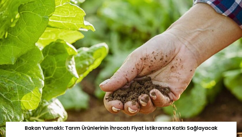 Bakan Yumaklı: Tarım Ürünlerinin İhracatı Fiyat İstikrarına Katkı Sağlayacak