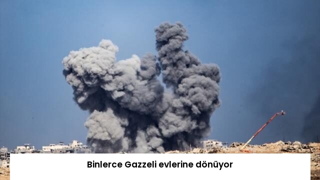 Binlerce Gazzeli evlerine dönüyor