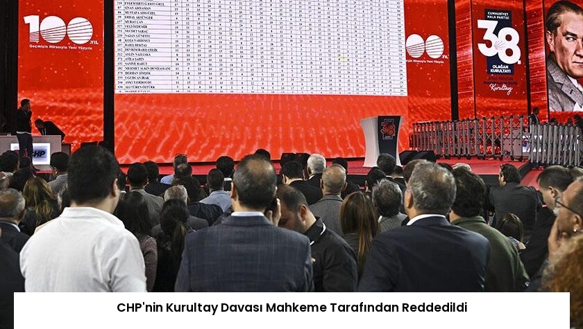 CHP’nin Kurultay Davası Mahkeme Tarafından Reddedildi