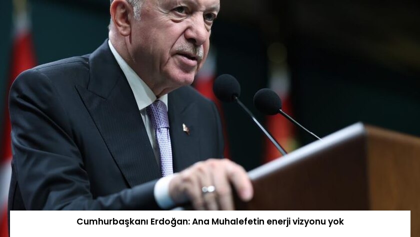 Cumhurbaşkanı Erdoğan: Ana Muhalefetin enerji vizyonu yok