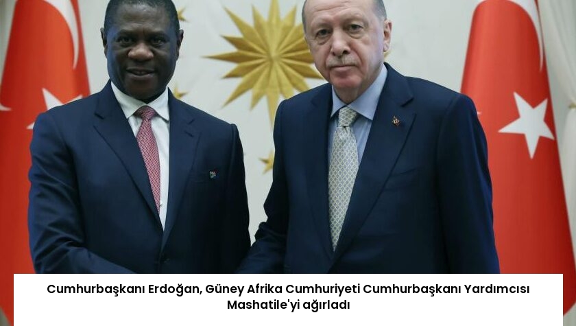 Cumhurbaşkanı Erdoğan, Güney Afrika Cumhuriyeti Cumhurbaşkanı Yardımcısı Mashatile’yi ağırladı
