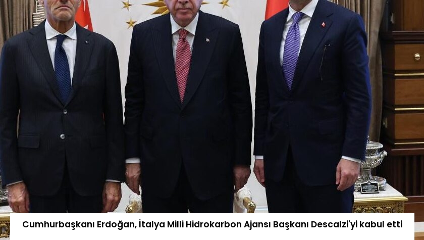 Cumhurbaşkanı Erdoğan, İtalya Milli Hidrokarbon Ajansı Başkanı Descalzi’yi kabul etti