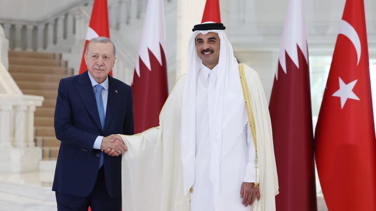 Cumhurbaşkanı Erdoğan, Katar Emiri Al Sani ile görüştü