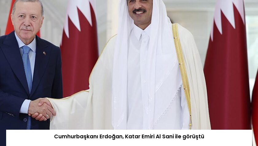 Cumhurbaşkanı Erdoğan, Katar Emiri Al Sani ile görüştü