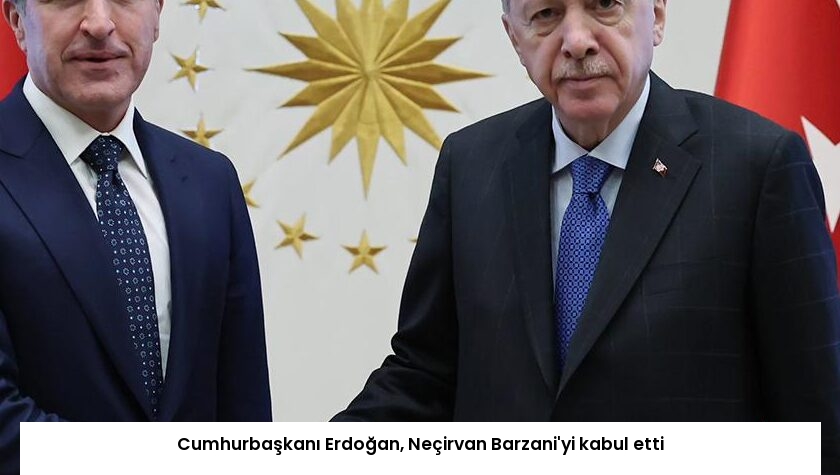 Cumhurbaşkanı Erdoğan, Neçirvan Barzani’yi kabul etti