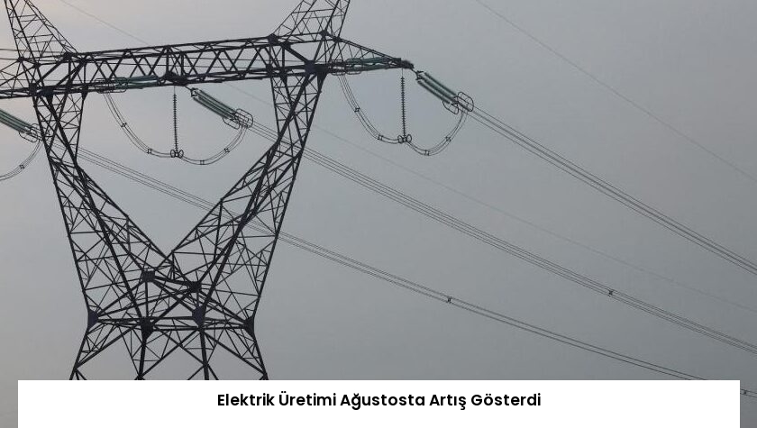 Elektrik Üretimi Ağustosta Artış Gösterdi
