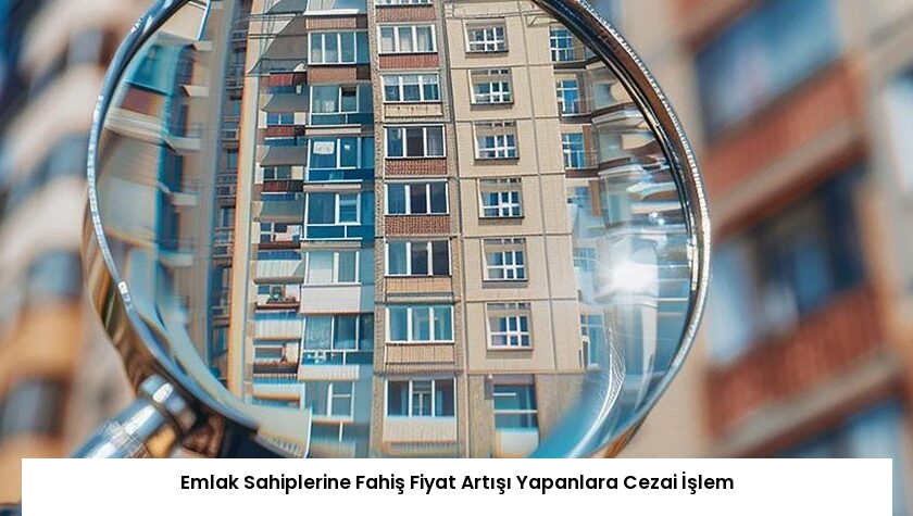 Emlak Sahiplerine Fahiş Fiyat Artışı Yapanlara Cezai İşlem