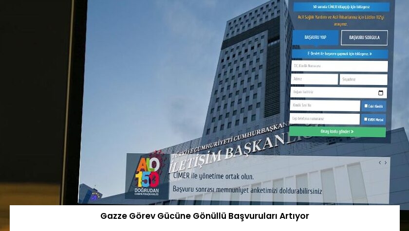 Gazze Görev Gücüne Gönüllü Başvuruları Artıyor