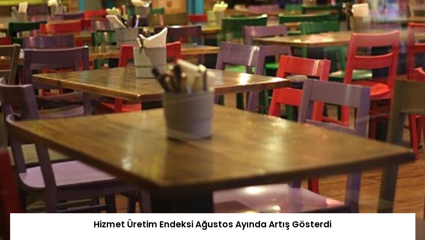 Hizmet Üretim Endeksi Ağustos Ayında Artış Gösterdi