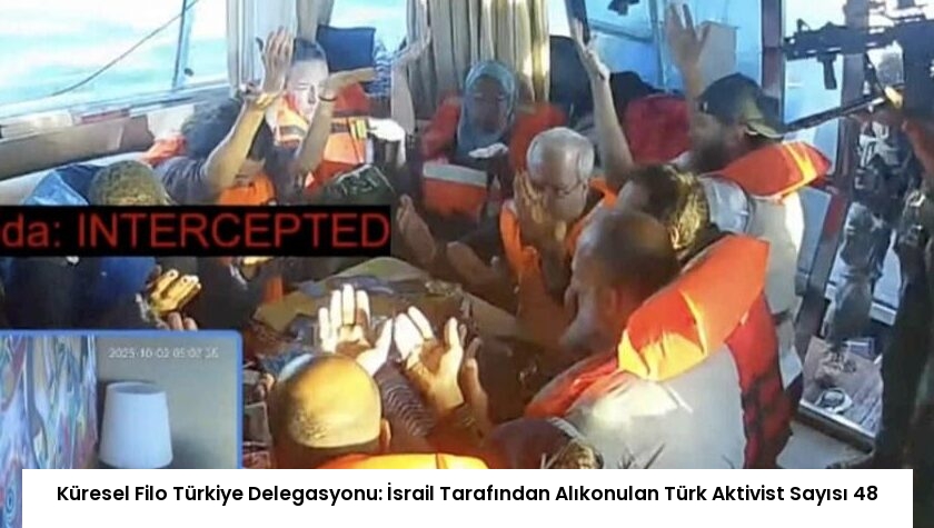 Küresel Filo Türkiye Delegasyonu: İsrail Tarafından Alıkonulan Türk Aktivist Sayısı 48