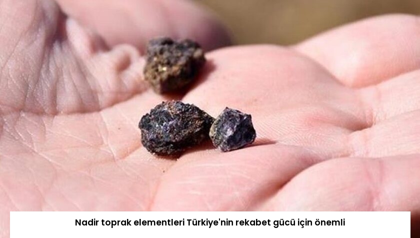 Nadir toprak elementleri Türkiye’nin rekabet gücü için önemli