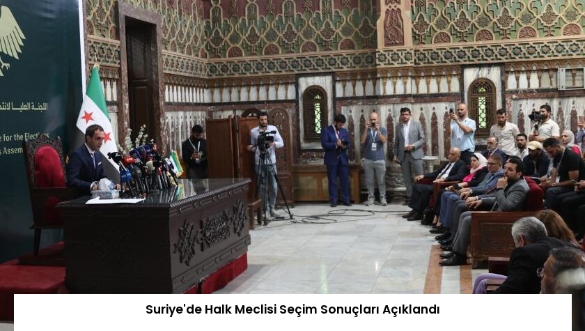 Suriye’de Halk Meclisi Seçim Sonuçları Açıklandı