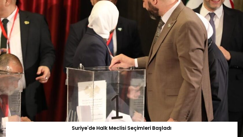 Suriye’de Halk Meclisi Seçimleri Başladı